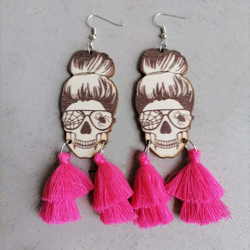 Spider Grandma Tassel Detail Dangle Earrings king-general-store-5710.myshopify.com