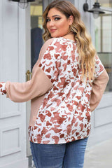 Plus Size Waffle-Knit Drop Shoulder Blouse king-general-store-5710.myshopify.com