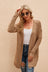 Openwork Horizontal Ribbing Open Front Cardigan king-general-store-5710.myshopify.com