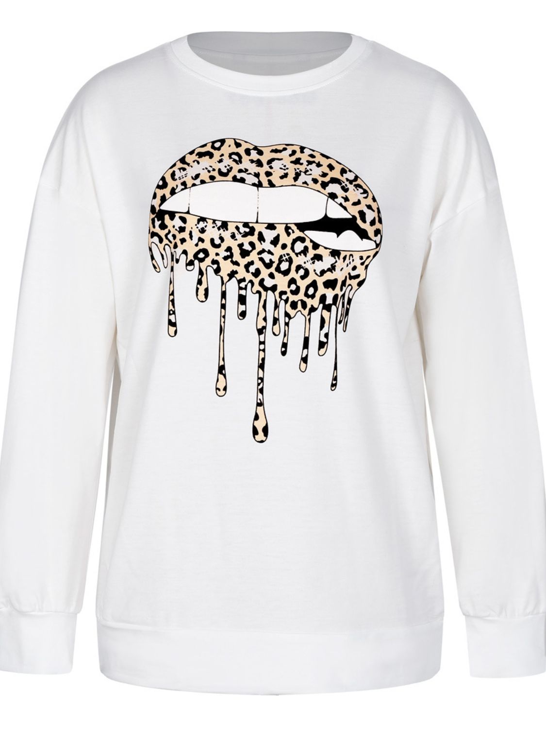 Graphic Dropped Shoulder Round Neck Sweatshirt king-general-store-5710.myshopify.com