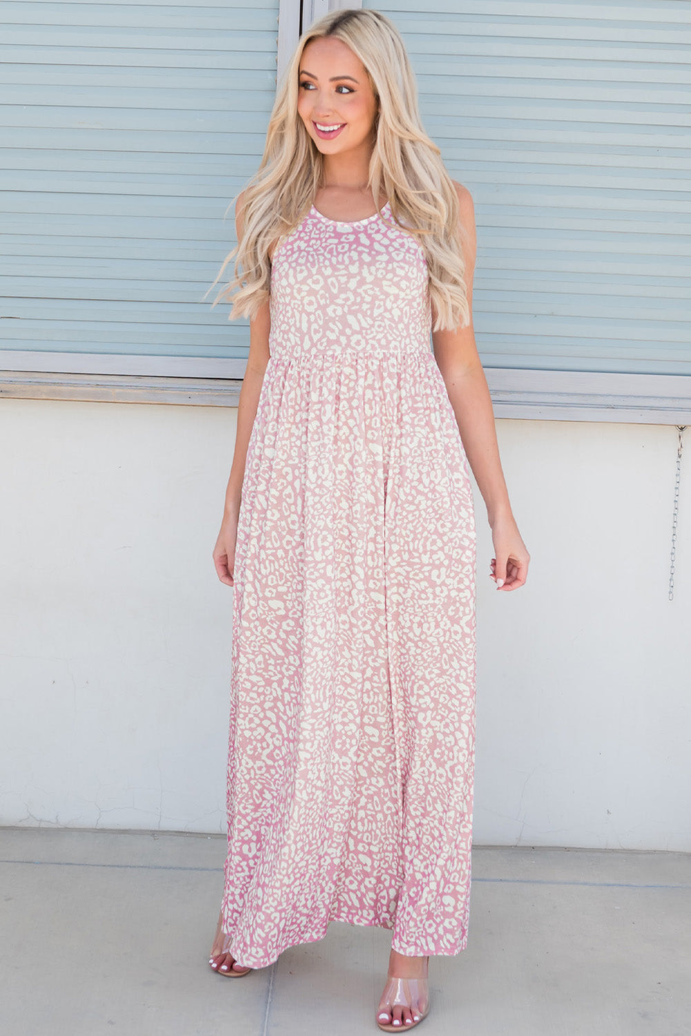 Leopard Round Neck Sleeveless Maxi Dress king-general-store-5710.myshopify.com