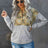 Retro Floral Contrast Panel Hoodie king-general-store-5710.myshopify.com