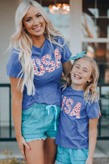 Girls USA Leopard Graphic Tee king-general-store-5710.myshopify.com