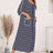 Round Neck Three-Quarter Sleeve Midi Night Dress king-general-store-5710.myshopify.com