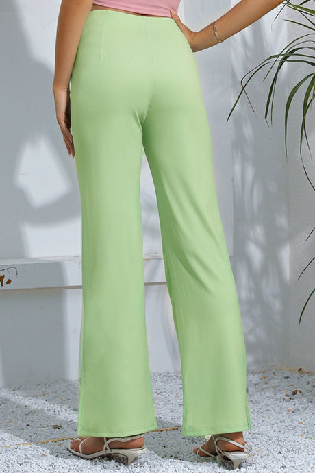 Slit High-Rise Flare Pants king-general-store-5710.myshopify.com