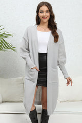 Open Front Dropped Shoulder Cardigan king-general-store-5710.myshopify.com