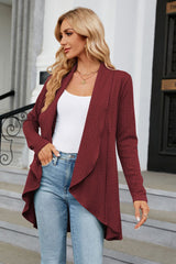 Open Front Long Sleeve Cardigan king-general-store-5710.myshopify.com