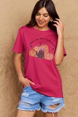 Simply Love Full Size MAY YOU STAY IN GOOD SPIRITS Graphic Cotton T-Shirt king-general-store-5710.myshopify.com