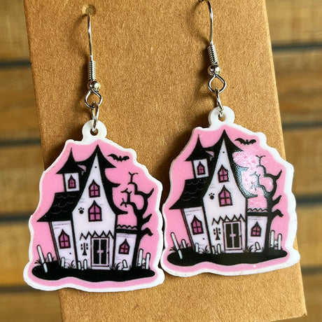 Halloween Theme Acrylic Dangle Earrings king-general-store-5710.myshopify.com