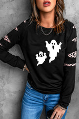 Ghost Graphic Round Neck Sweatshirt king-general-store-5710.myshopify.com