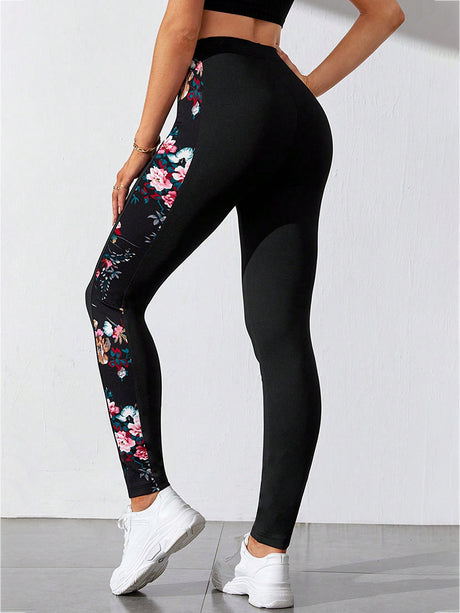 Floral Print Wide Waistband Pants king-general-store-5710.myshopify.com