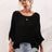 Boat Neck Cuffed Sleeve Slit Tunic Knit Top king-general-store-5710.myshopify.com