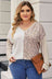 Plus Size Multicolor V-Neck Dropped Shoulder Sweater king-general-store-5710.myshopify.com