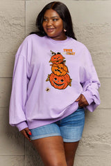 Simply Love Full Size TRICK OR TREAT Graphic Sweatshirt king-general-store-5710.myshopify.com