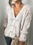 Openwork Button Up Long Sleeve Cardigan king-general-store-5710.myshopify.com