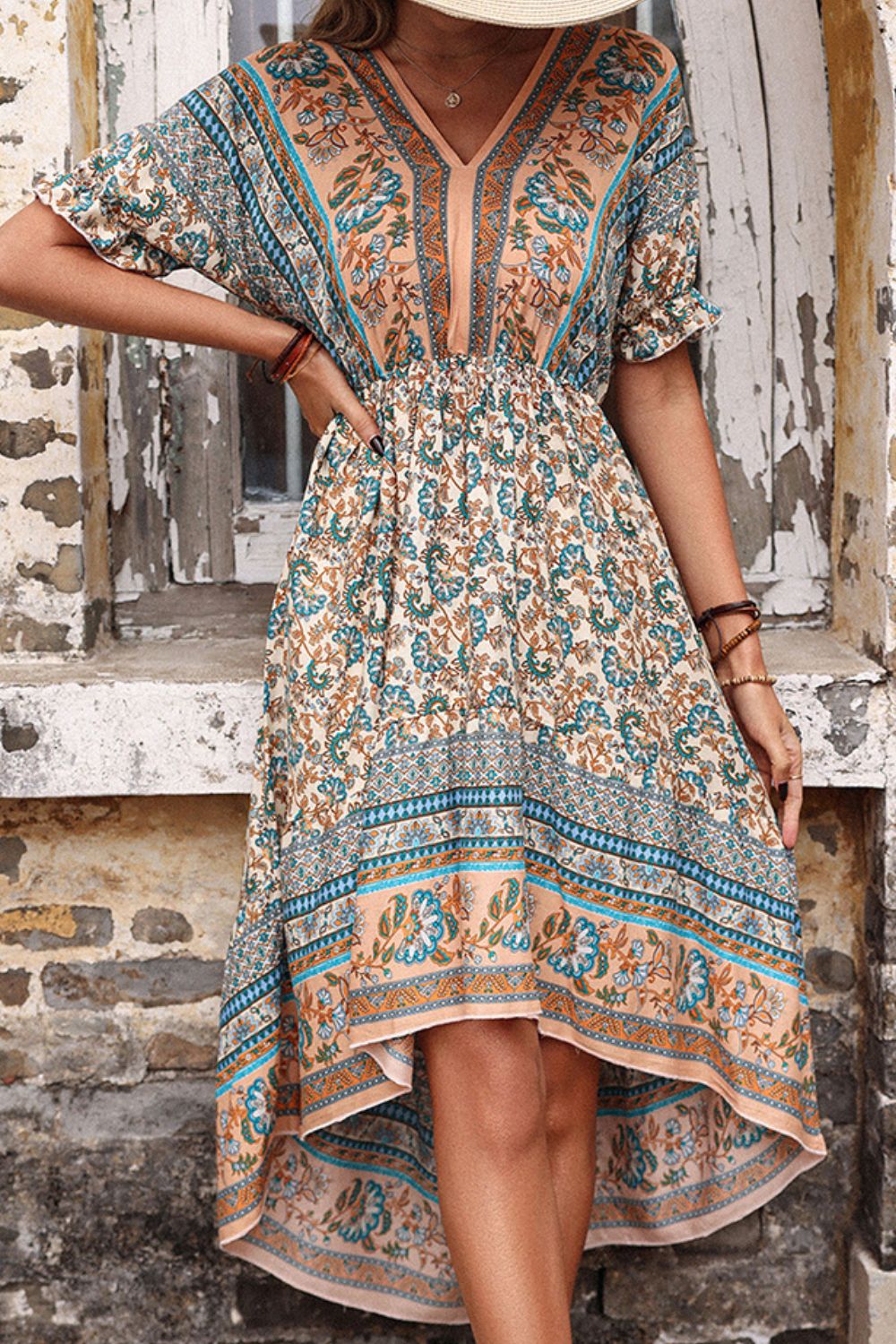 Bohemian High-Low Open Back Dress king-general-store-5710.myshopify.com