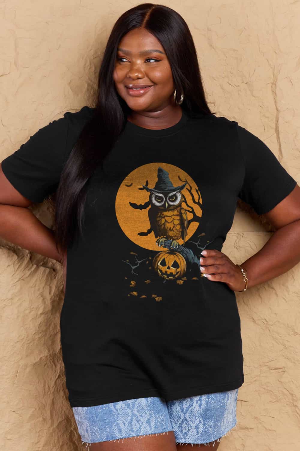Simply Love Full Size Holloween Theme Graphic Cotton T-Shirt king-general-store-5710.myshopify.com