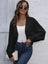 Bat Sleeve Open Front Short Cardigan king-general-store-5710.myshopify.com