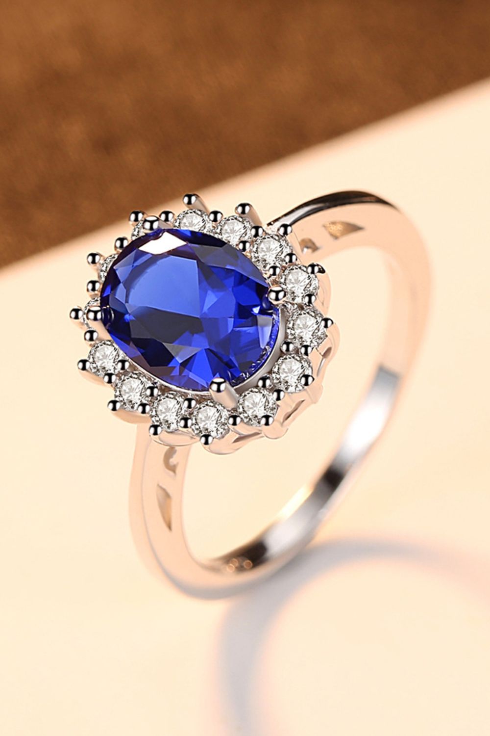 Synthetic Sapphire 925 Sterling Silver Ring king-general-store-5710.myshopify.com