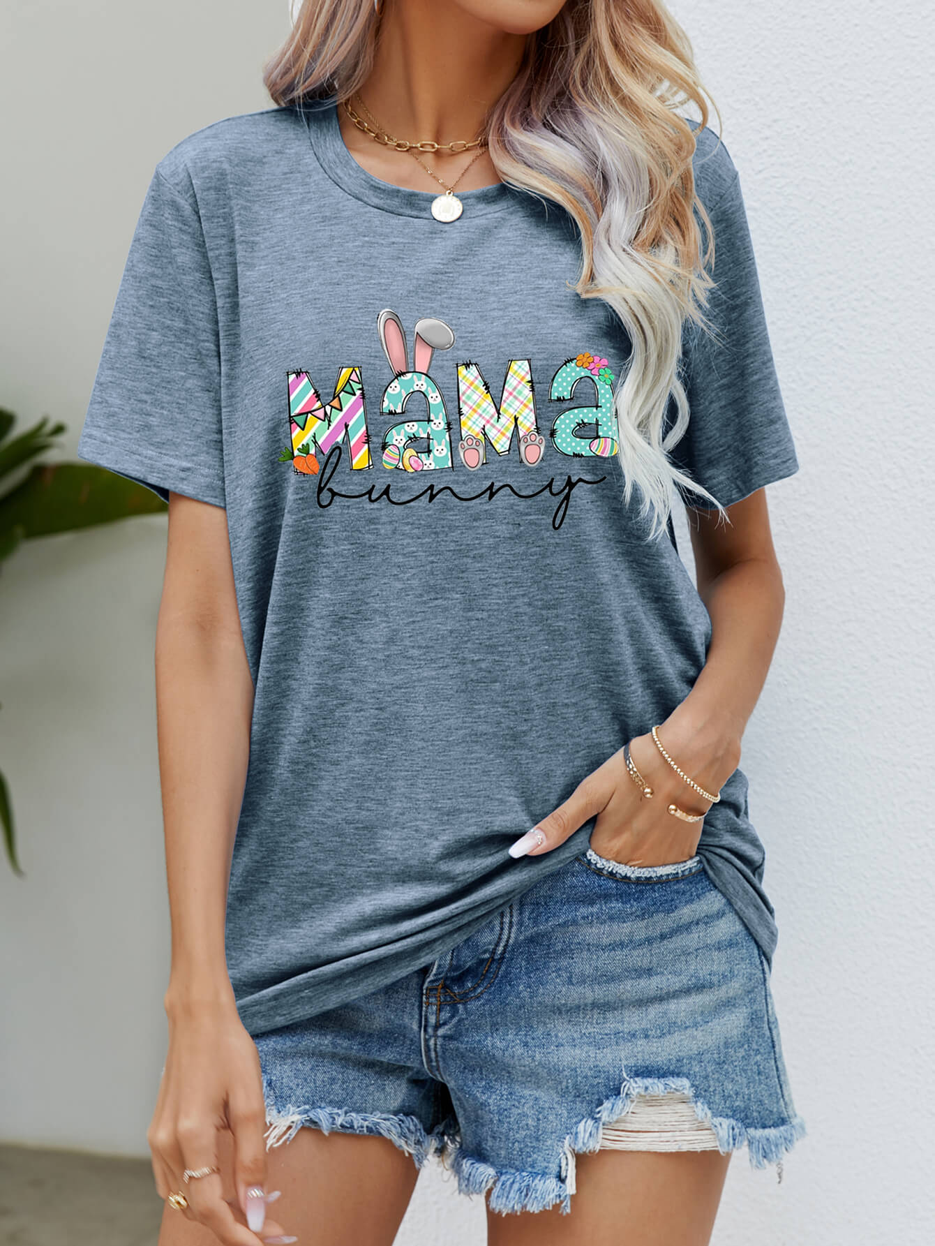 MAMA BUNNY Easter Graphic Tee king-general-store-5710.myshopify.com