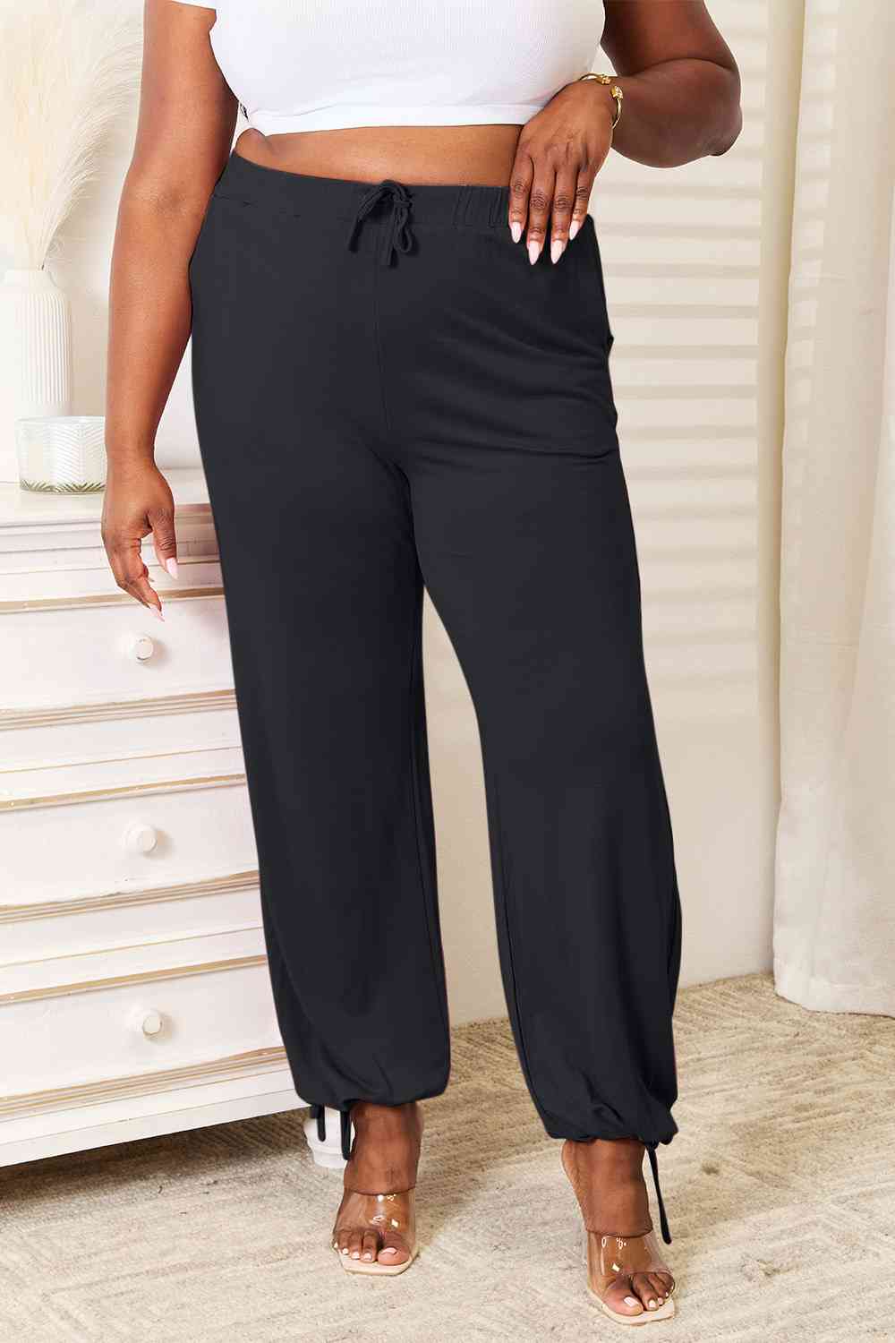 Basic Bae Full Size Soft Rayon Drawstring Waist Pants with Pockets king-general-store-5710.myshopify.com