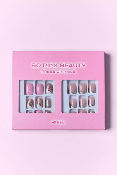 SO PINK BEAUTY Press On Nails 2 Packs king-general-store-5710.myshopify.com