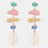 Abnormal Shpae Zinc Alloy Synthetic Pearl Dangle Earrings - Kings Crown Jewel Boutique