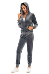 Zip-Up Hooded Jacket and Pants Set king-general-store-5710.myshopify.com