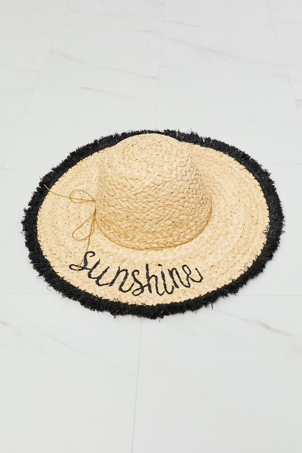 Fame Sunshine Straw Fringe Hat king-general-store-5710.myshopify.com