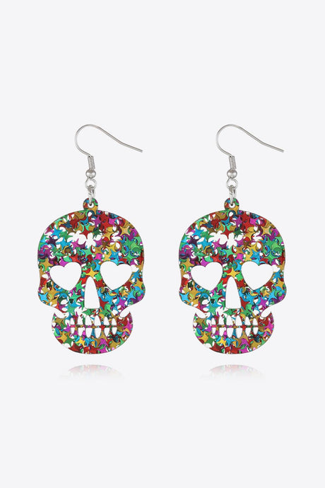 Acrylic Skull Drop Earrings - Kings Crown Jewel Boutique