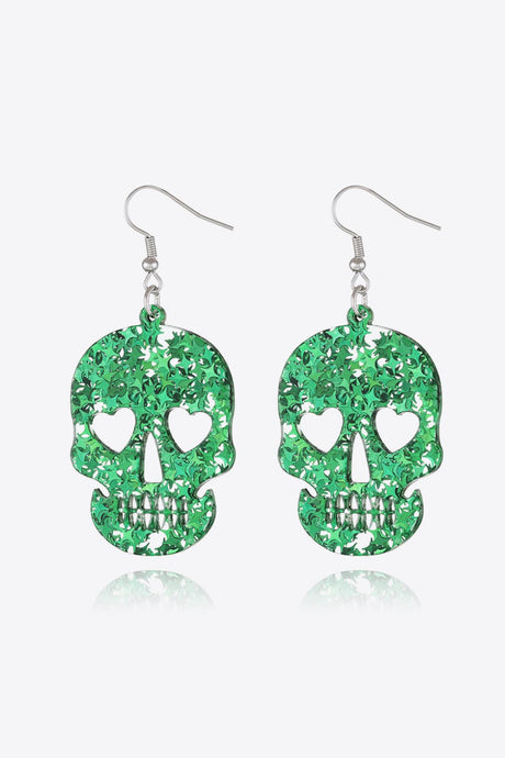 Acrylic Skull Drop Earrings - Kings Crown Jewel Boutique