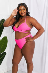 Marina West Swim Summer Splash Halter Bikini Set in Pink king-general-store-5710.myshopify.com