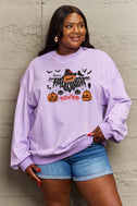 Simply Love Full Size HAPPY HALLOWEEN TRICK OR TREAT Graphic Sweatshirt king-general-store-5710.myshopify.com