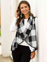 Plaid Open Front Sleeveless Cardigan king-general-store-5710.myshopify.com