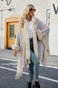 Color Block Fringe Detail Poncho king-general-store-5710.myshopify.com