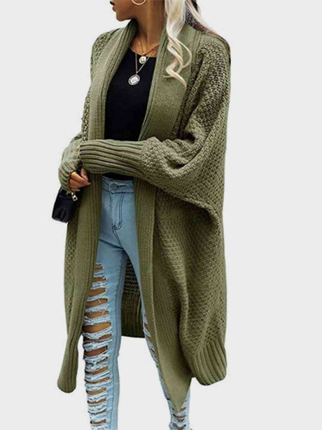 Open Front Long Sleeve Cardigan king-general-store-5710.myshopify.com