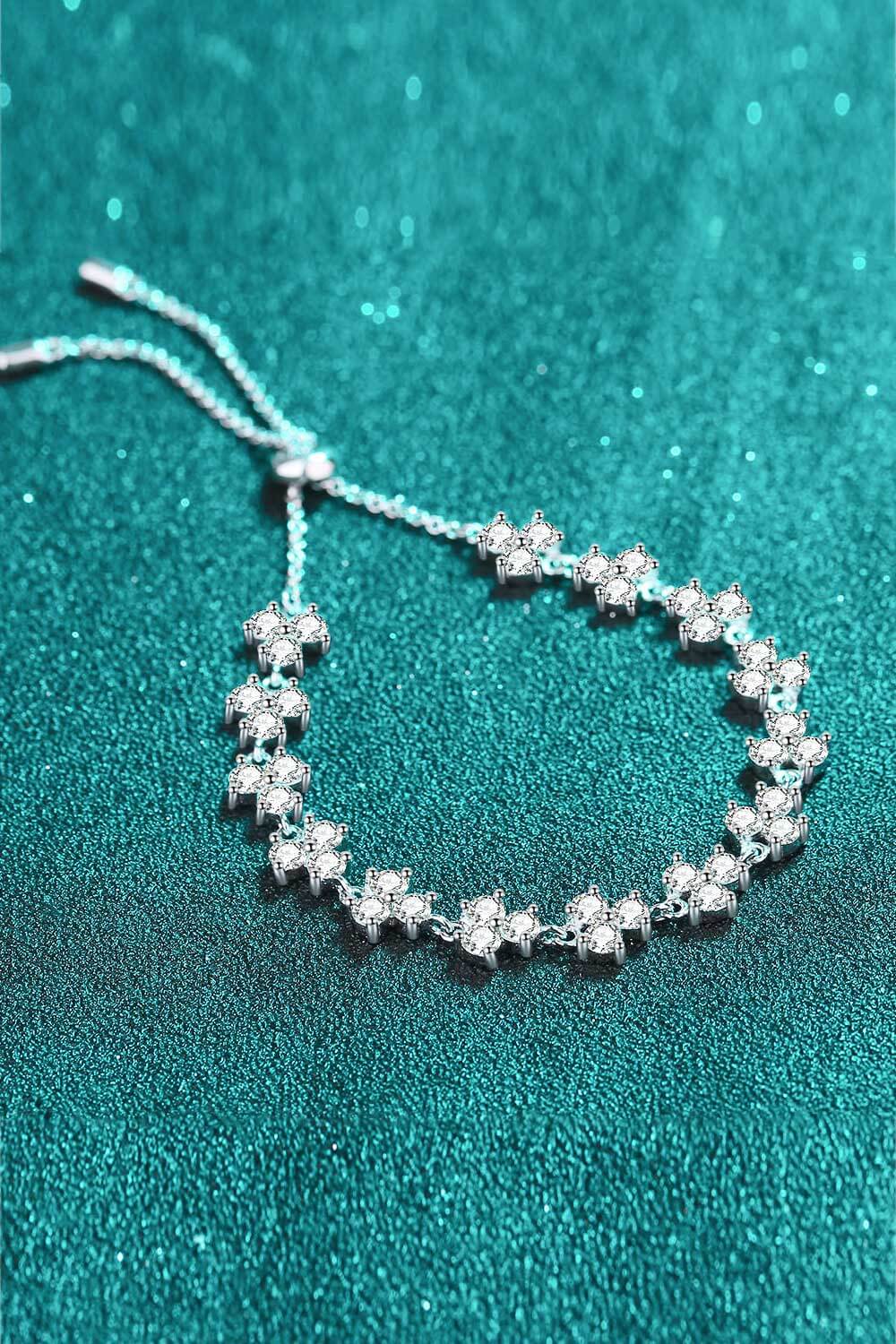 Adjustable Moissanite Bracelet - Kings Crown Jewel Boutique