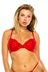 Adjustable Non Removable Straps in Barbados Cherry - Kings Crown Jewel Boutique