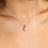 Adored Chance to Charm 1 Carat Moissanite Round Pendant Chain Necklace - Kings Crown Jewel Boutique