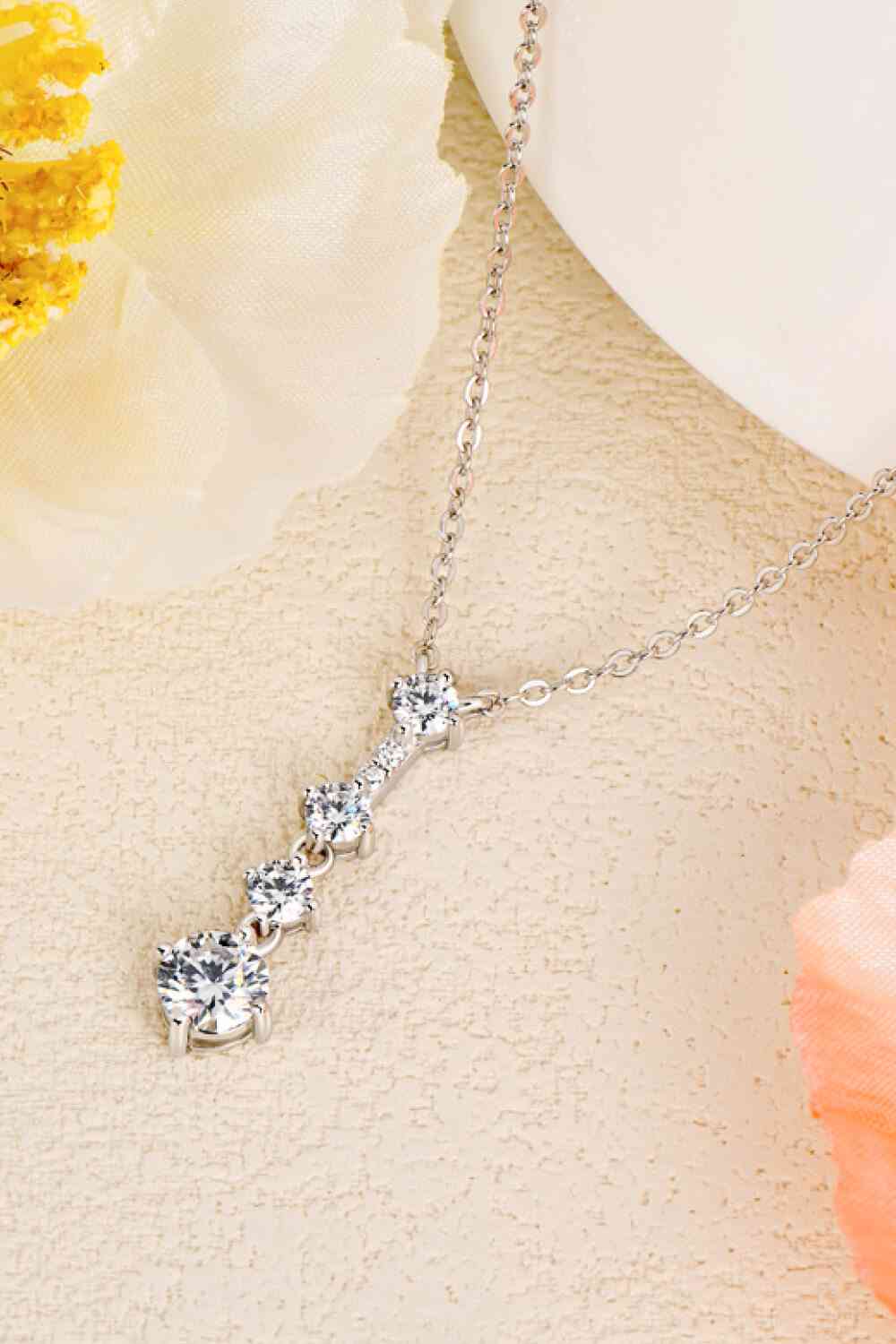 Adored Keep You There Multi-Moissanite Pendant Necklace - Kings Crown Jewel Boutique