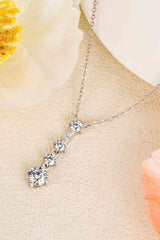 Adored Keep You There Multi-Moissanite Pendant Necklace - Kings Crown Jewel Boutique