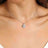 Adored Moissanite Geometric Pendant Necklace - Kings Crown Jewel Boutique