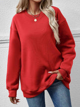 Round Neck Long Sleeve Sweatshirt king-general-store-5710.myshopify.com