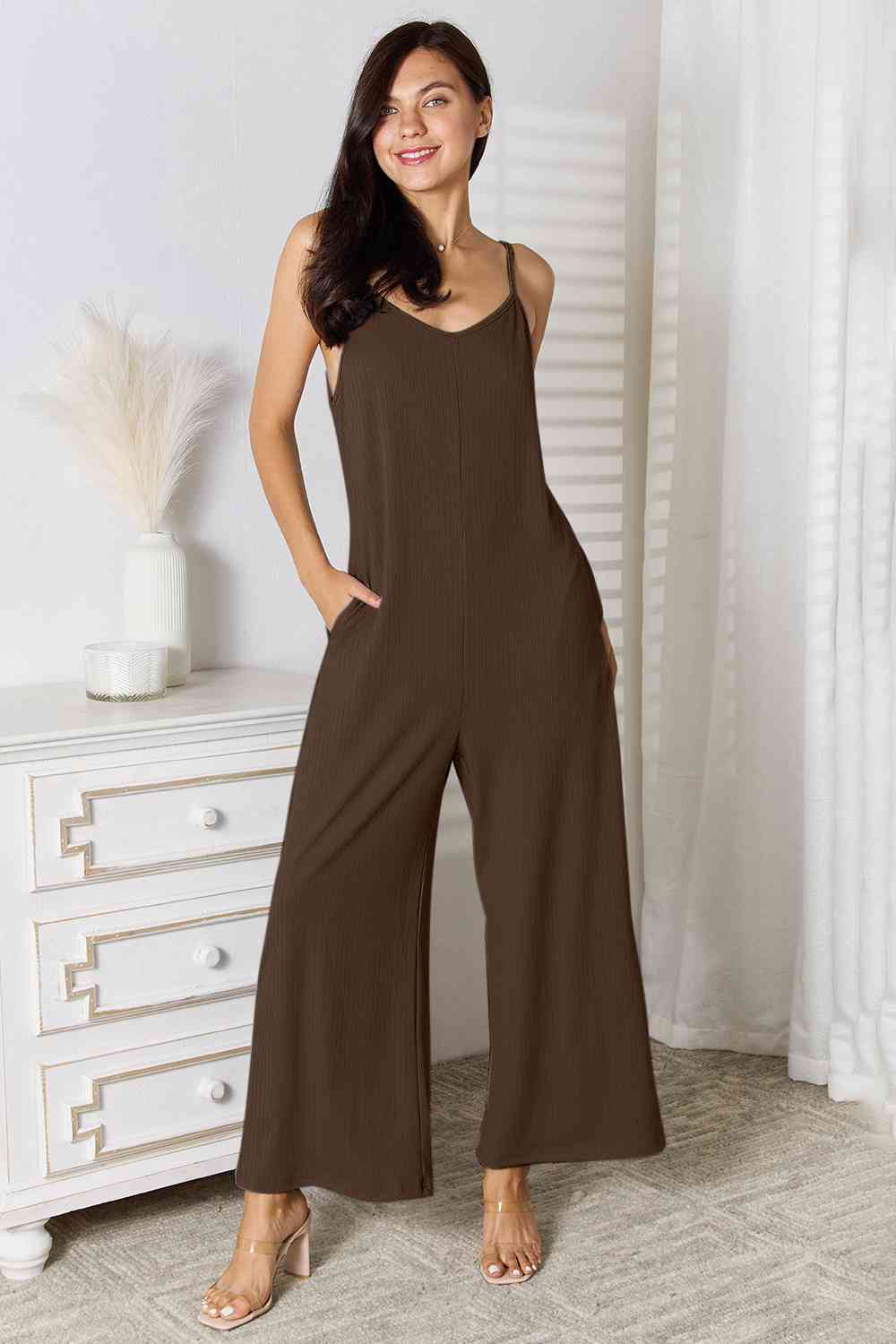 Basic Bae Full Size Spaghetti Strap V-Neck Jumpsuit king-general-store-5710.myshopify.com