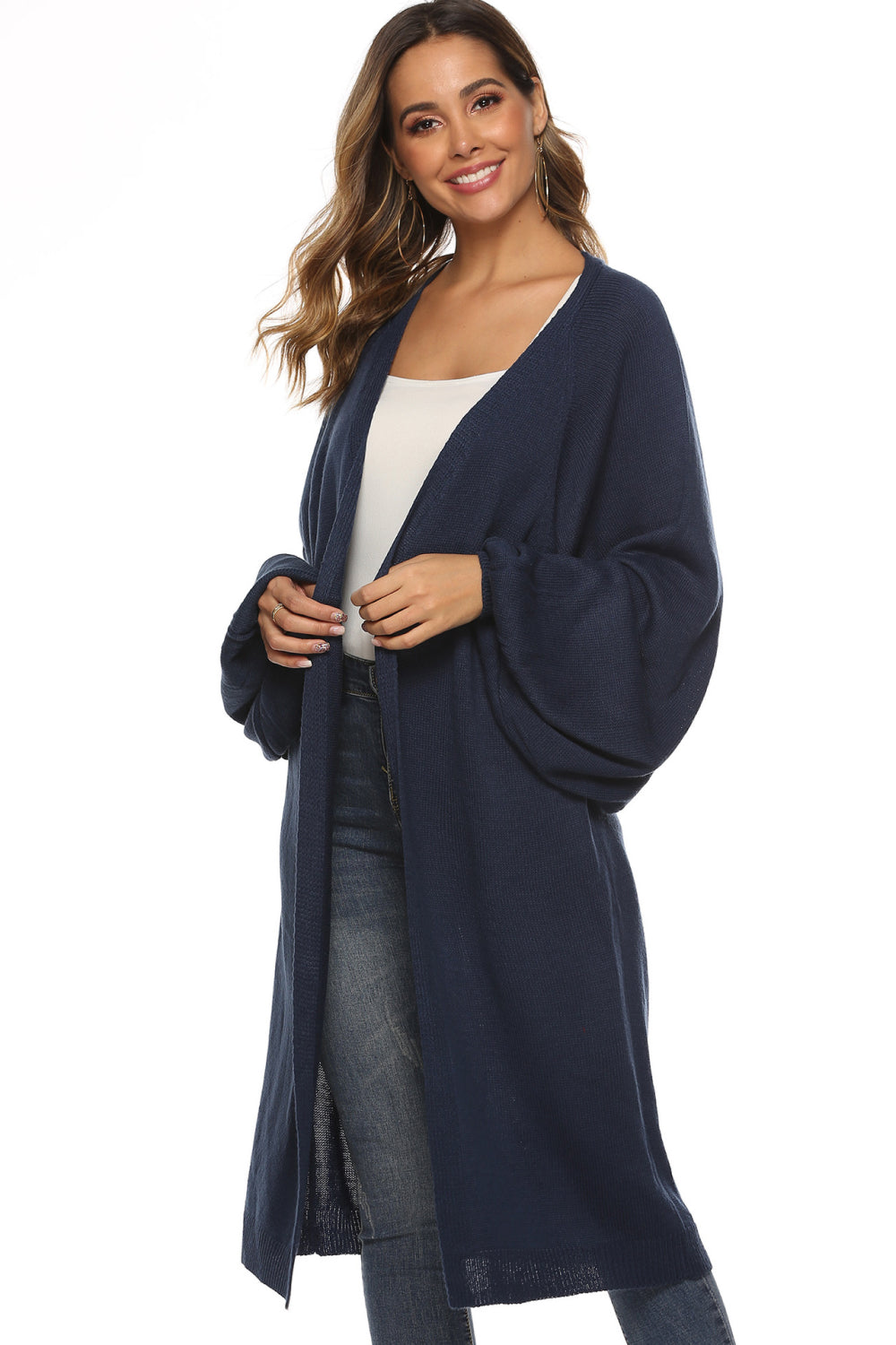 Long Sleeve Open Front Cardigan king-general-store-5710.myshopify.com