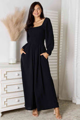 Double Take Square Neck Jumpsuit with Pockets king-general-store-5710.myshopify.com
