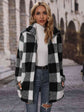 Plaid Collared Neck Coat with Pockets king-general-store-5710.myshopify.com