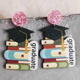 School Theme Wooden Dangle Earrings king-general-store-5710.myshopify.com