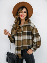 Plaid Button-Down Jacket king-general-store-5710.myshopify.com