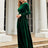 Tie Front Round Neck Long Sleeve Maxi Dress king-general-store-5710.myshopify.com